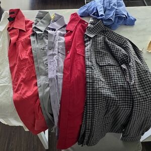 Express Red, Gray, and Black Men's Dress Shirts